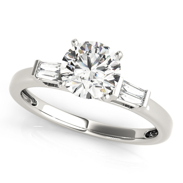 ENGAGEMENT RINGS FANCY SHAPE BAGUETTE REMOUNTS