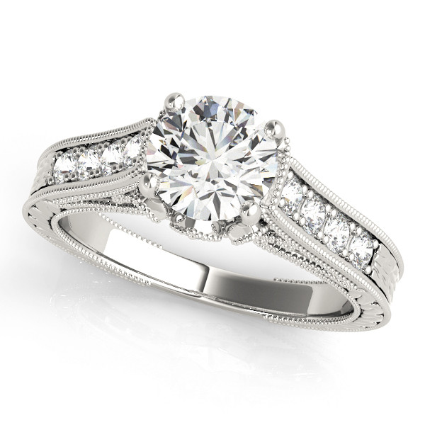 ENGAGEMENT RINGS SINGLE ROW PRONG SET