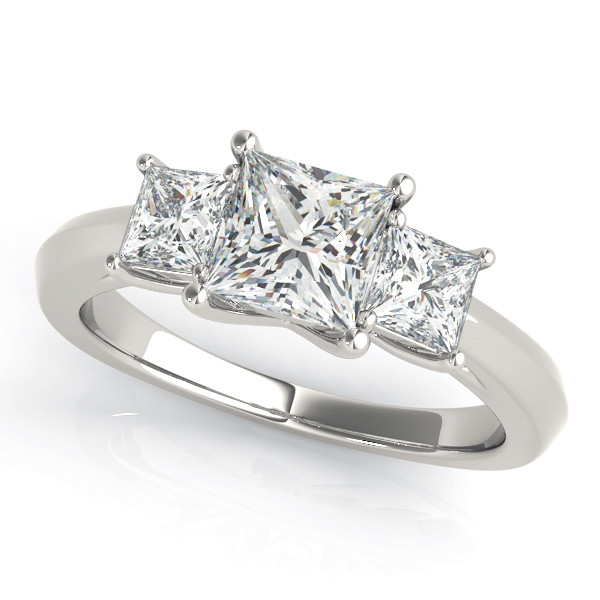 3 STONE PRINCESS CUT