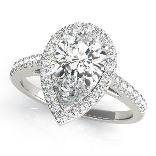 PEAR SHAPE HALO