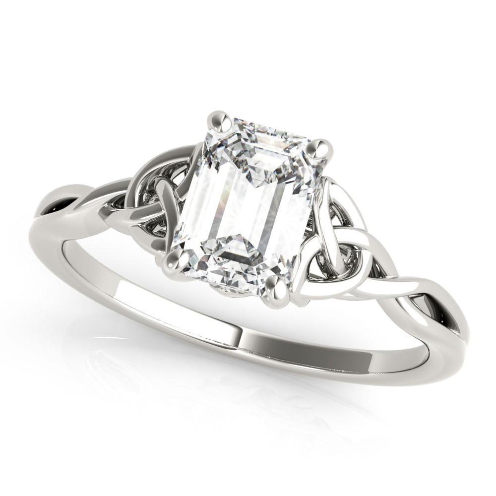 EMERALD CUT COLOR SOLITAIRE