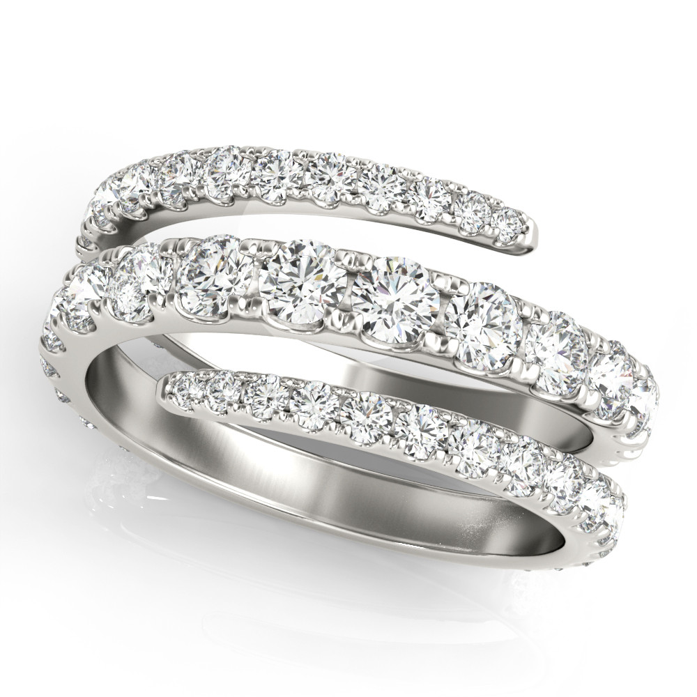 DIAMOND SPLIT SHANK SWIRL BAND