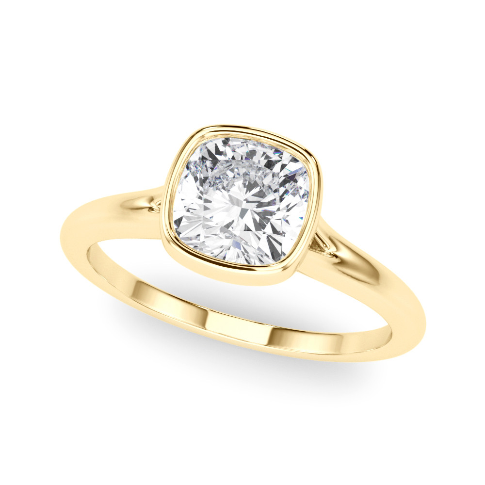 SOLITAIRE CUSHION BEZEL SET