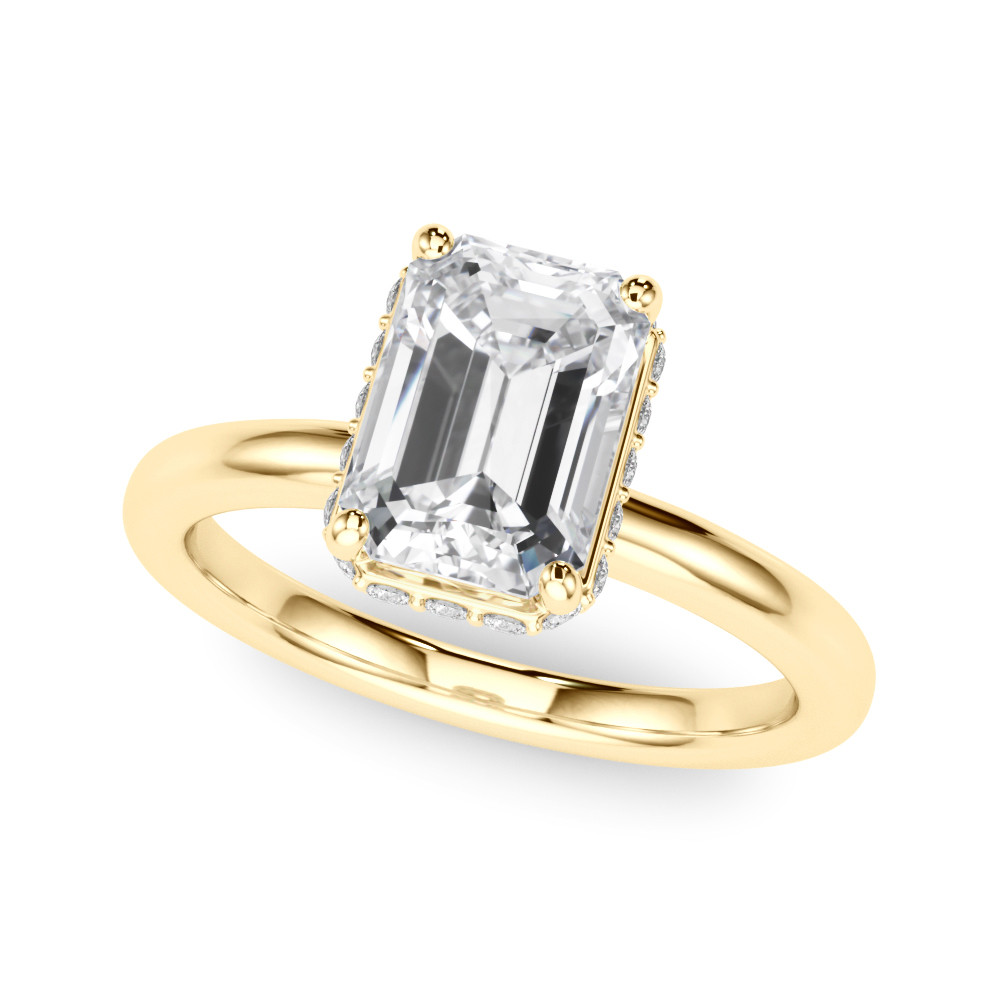 ENGAGEMENT RINGS EMERALD CUT HALO