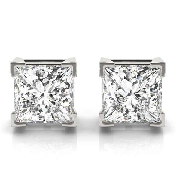 2.25MM(.10PT) PRINCESS EARRINGS