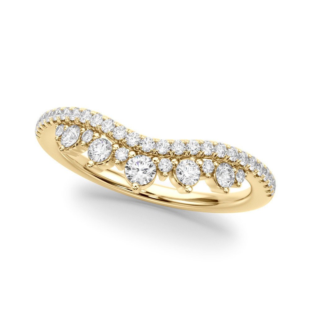 LAB GROWN DIAMOND CHEVRO BAND
