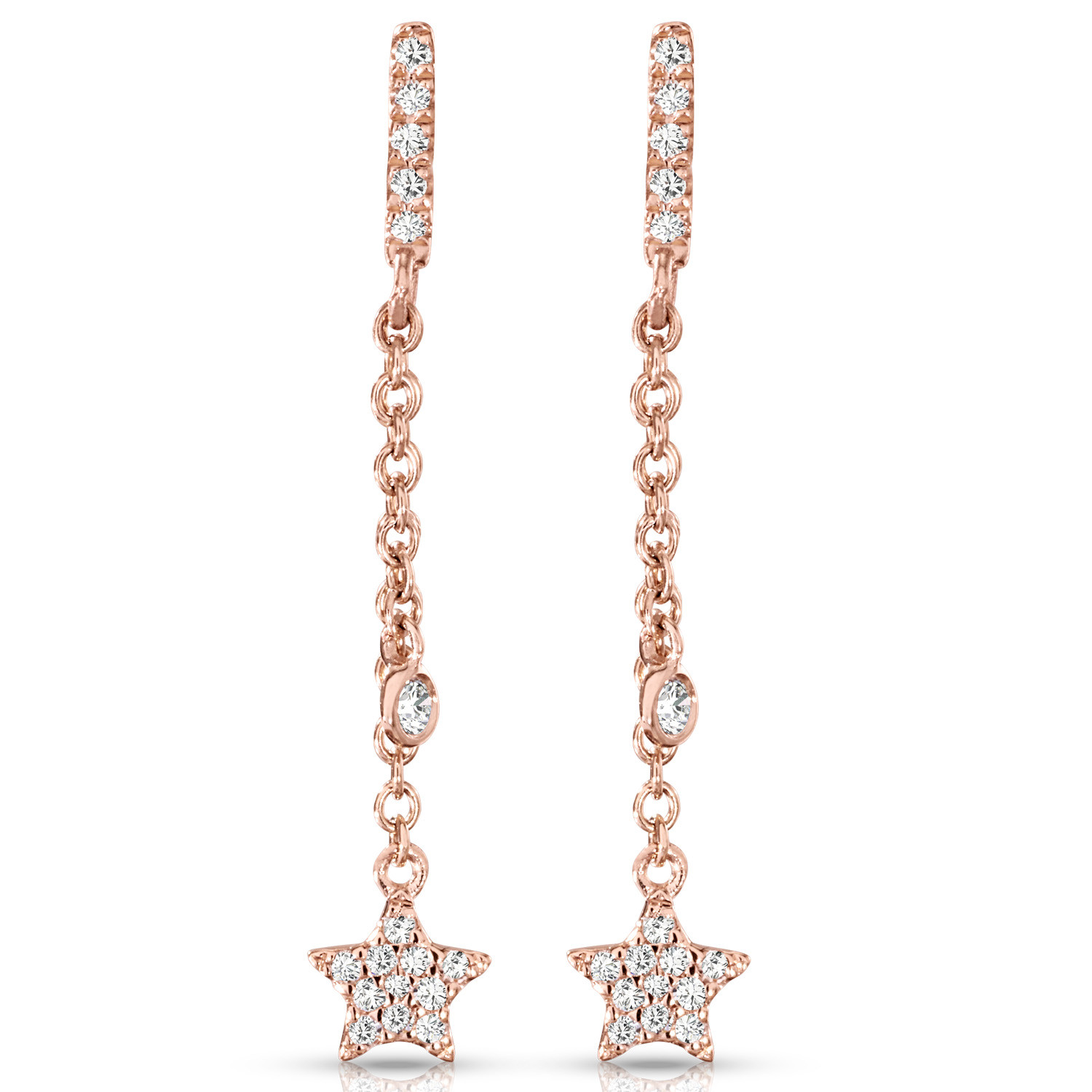 14KT DIAMOND EARRINGS