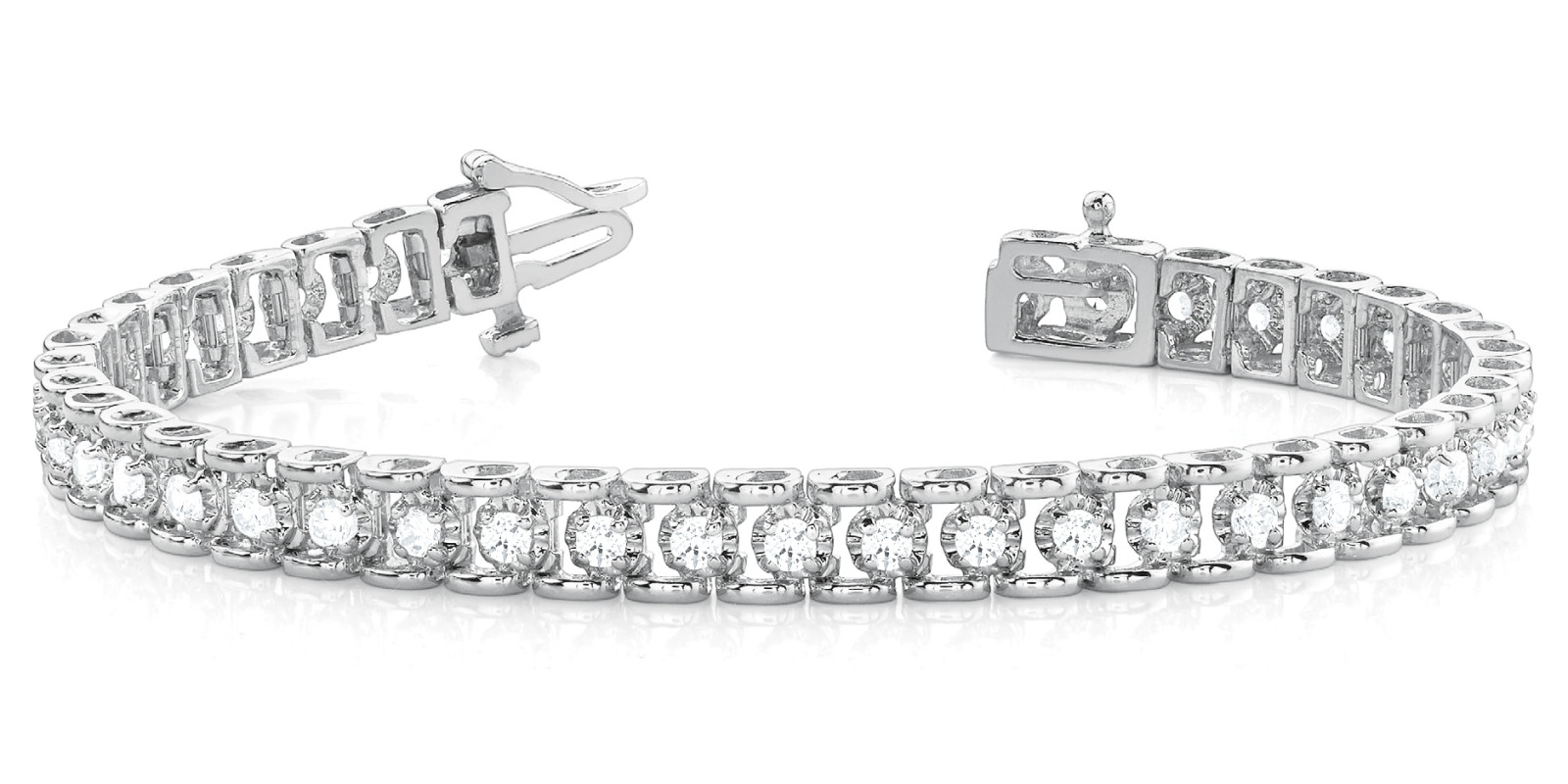 Bracelet In Line Prong Set