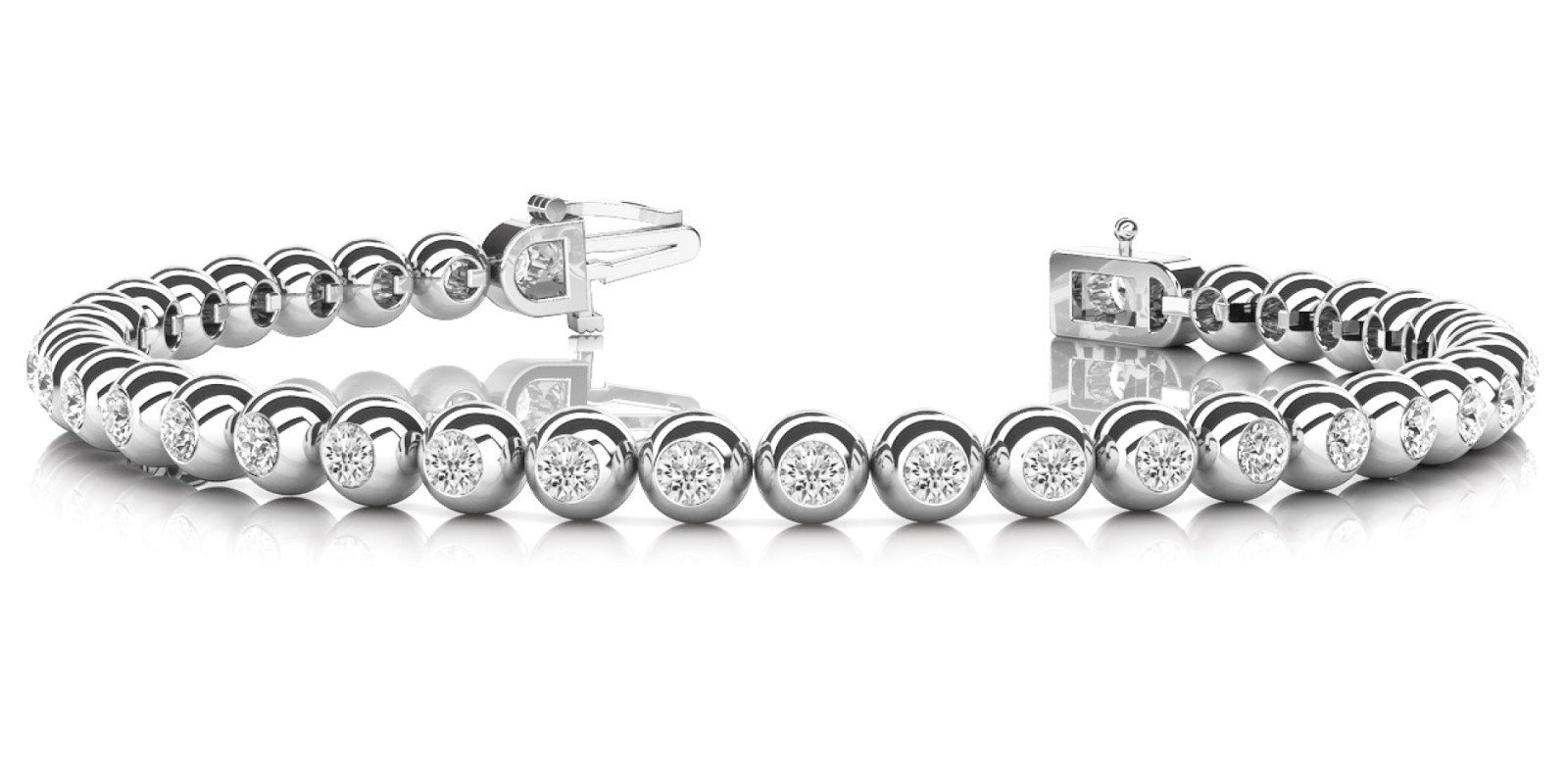 Bracelet In Line Bezel Set