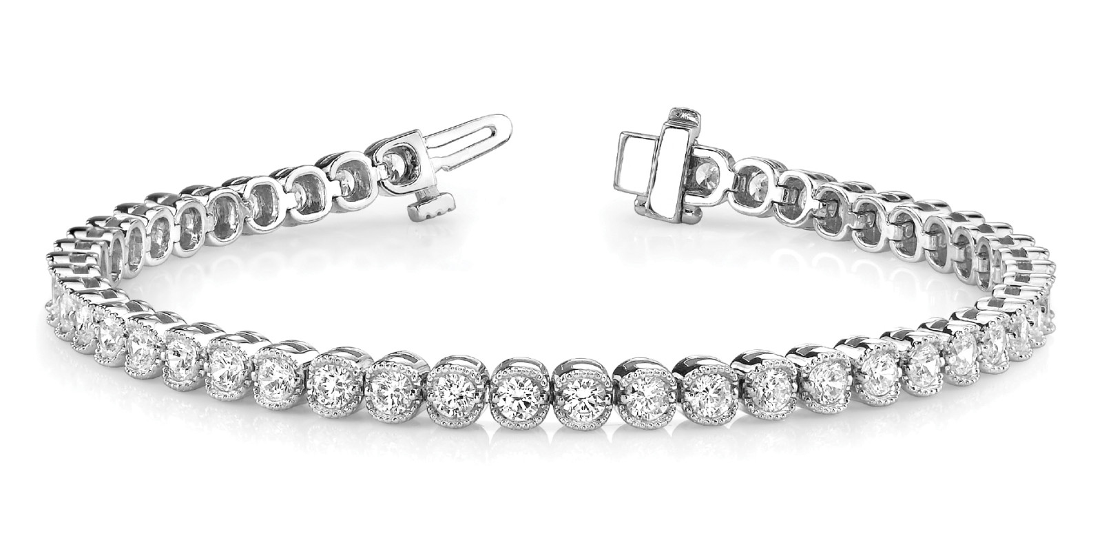 Bracelet In Line Bezel Set