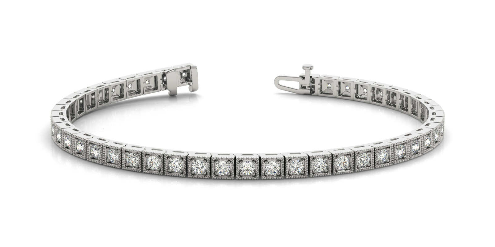 Bracelet In Line Prong Set