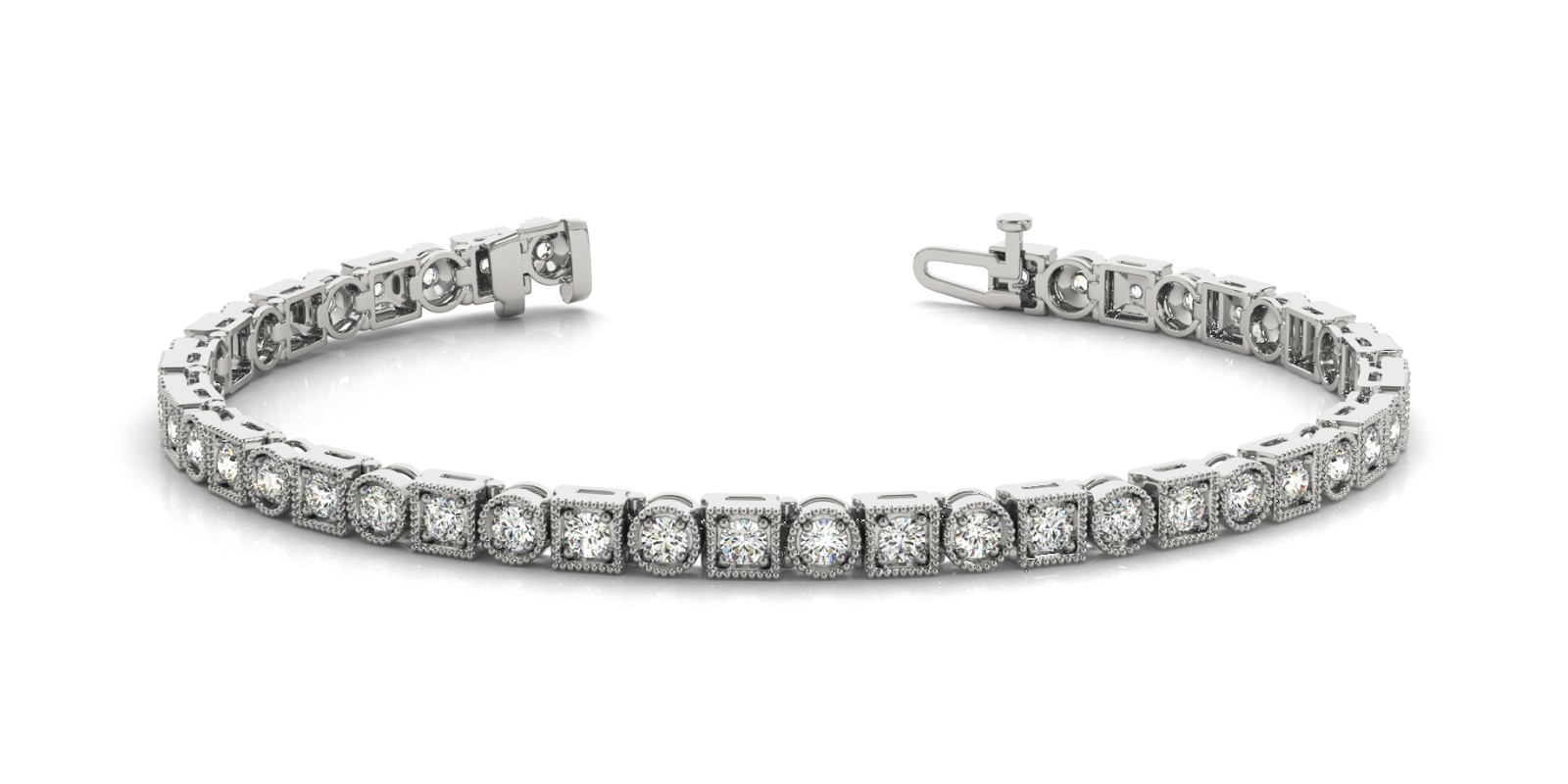 Bracelet In Line Prong Set
