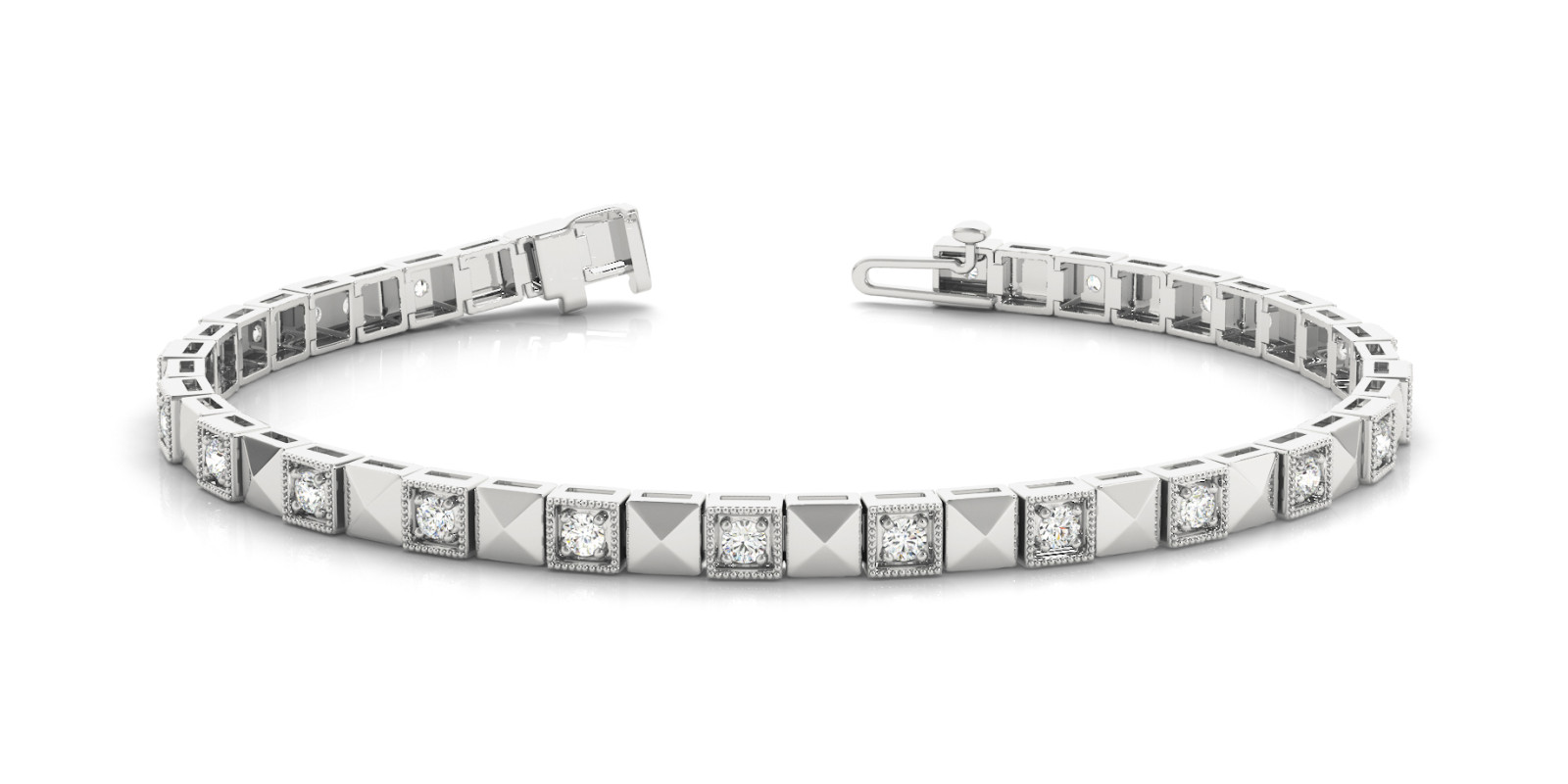 Bracelet In Line Prong Set