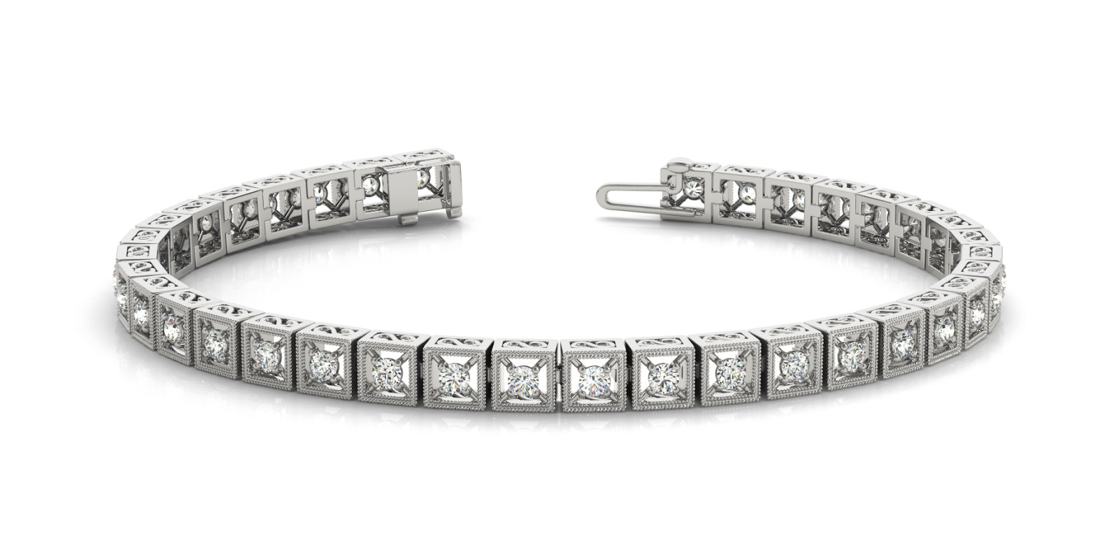 Bracelet In Line Prong Set
