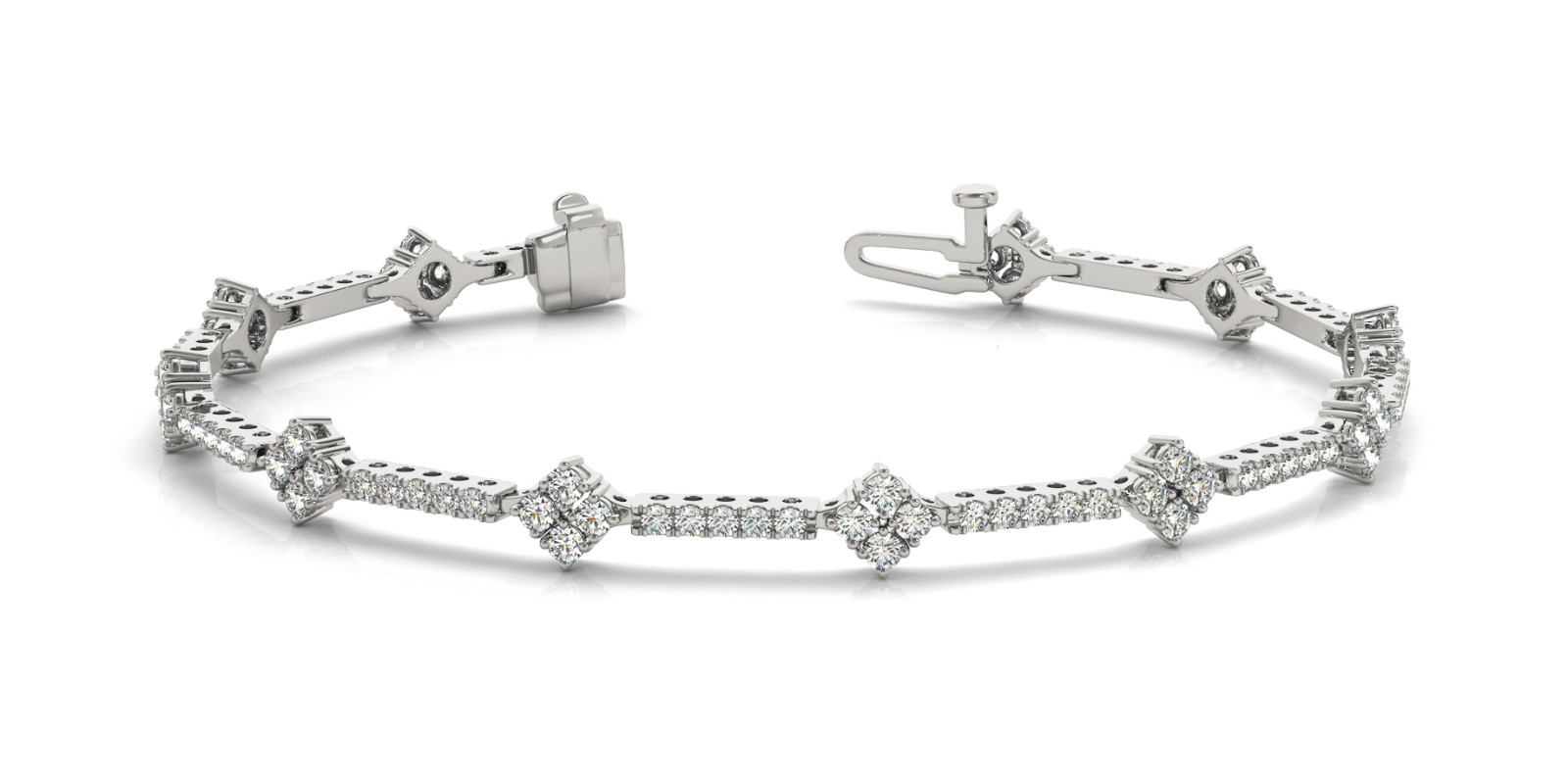 Bracelet In Line Prong Set