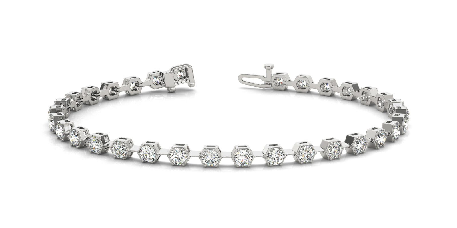 Bracelet In Line Prong Set
