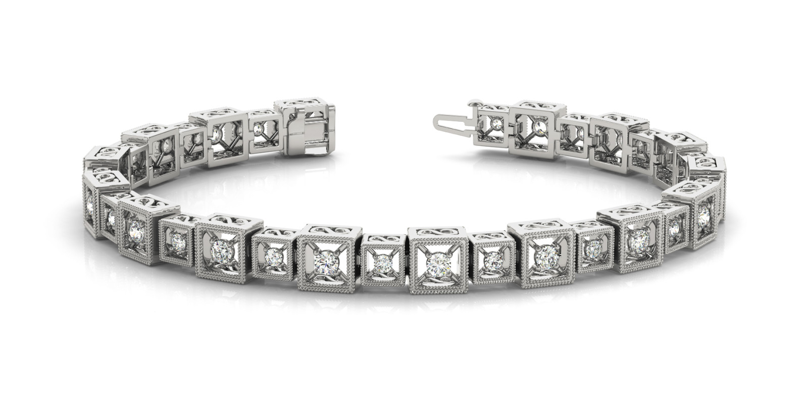 Bracelet In Line Prong Set