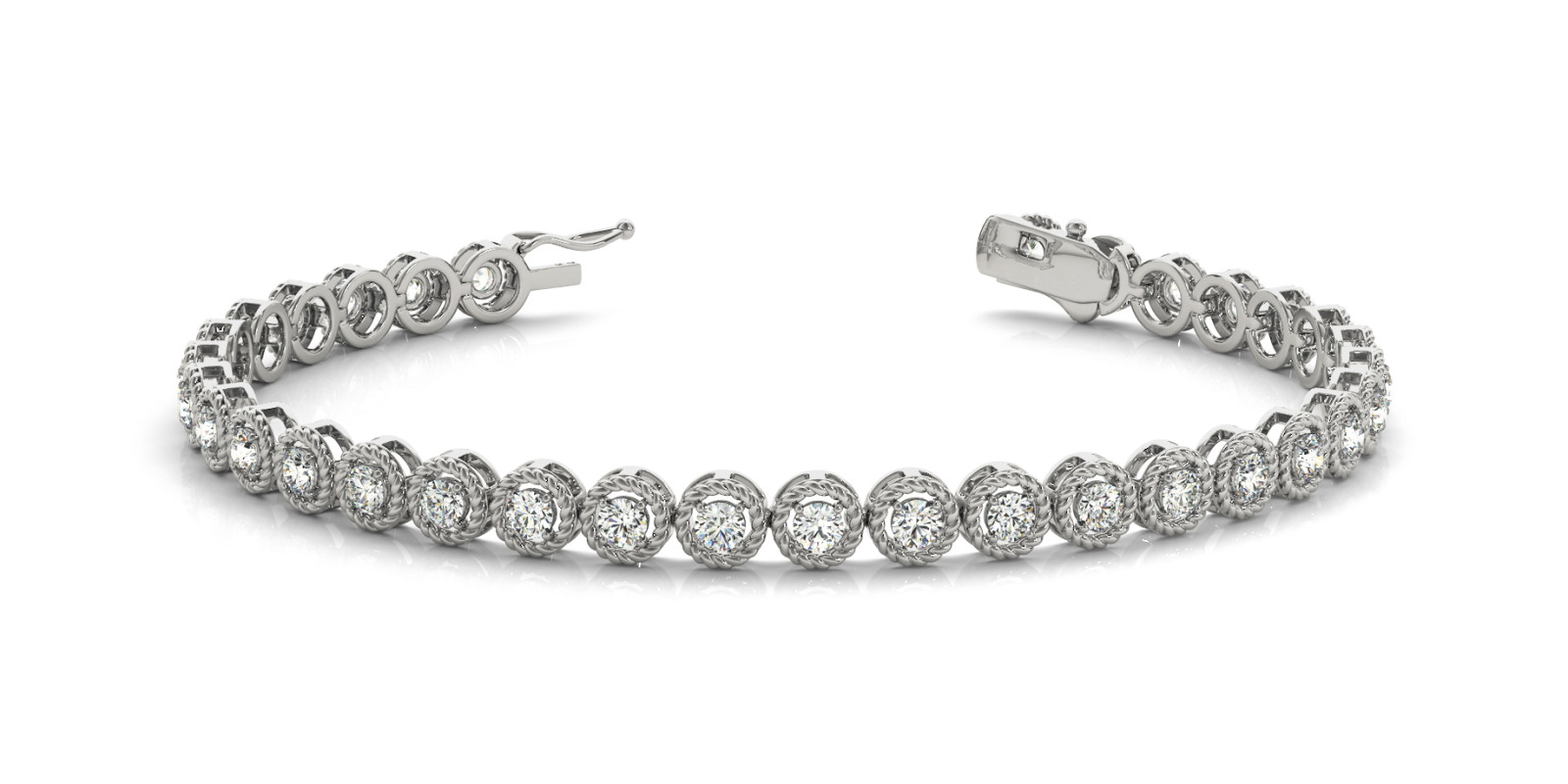 Bracelet In Line Prong Set