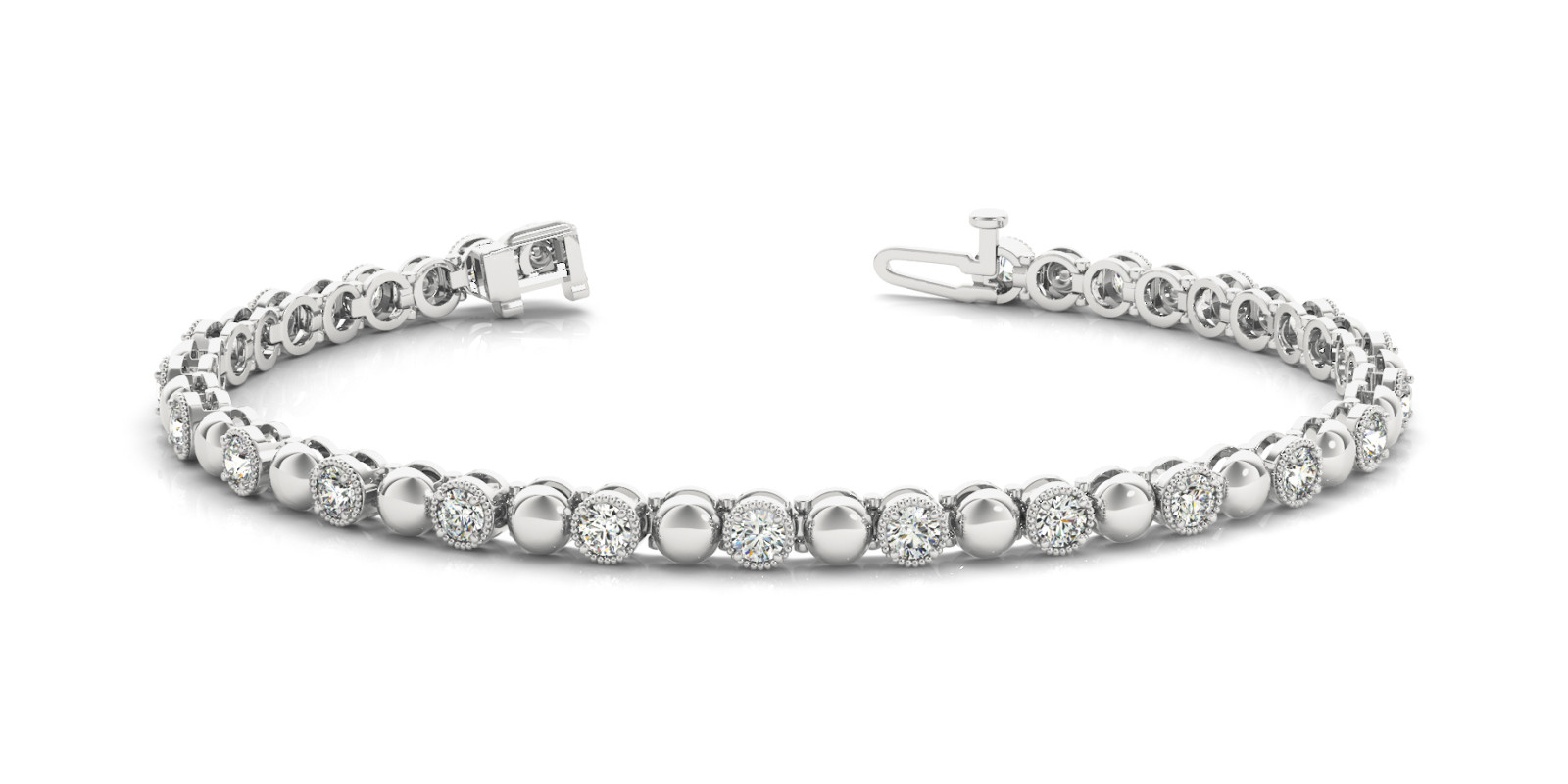 Bracelet In Line Prong Set