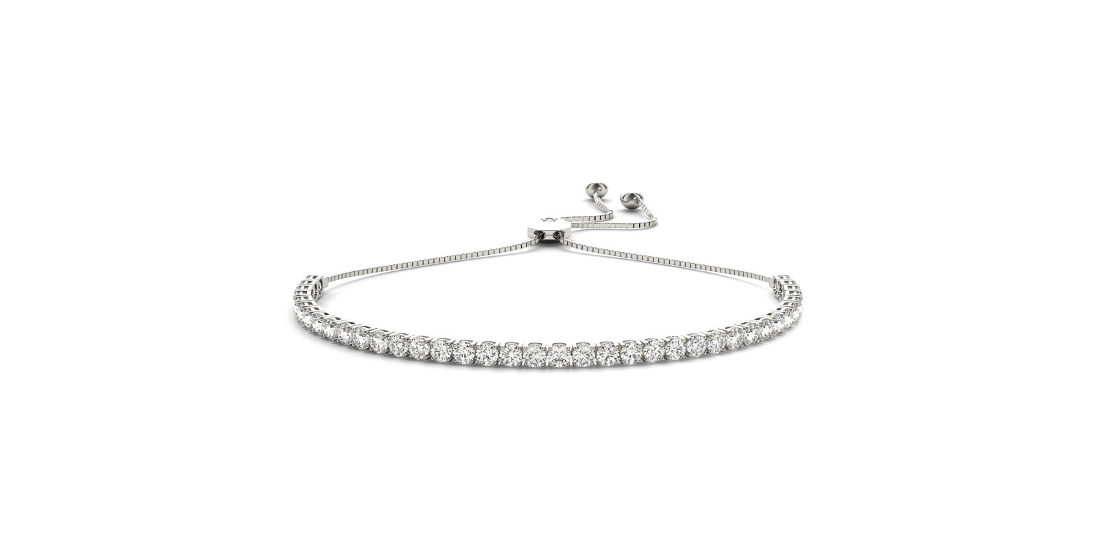 IN LINE ADJUSTABLE TENNIS BRACELET