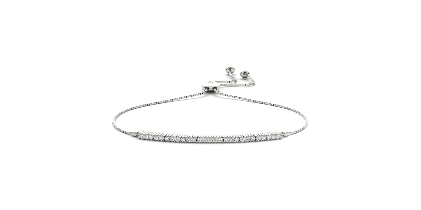14KW DIAMOND ADJUSTABLE BRACELET