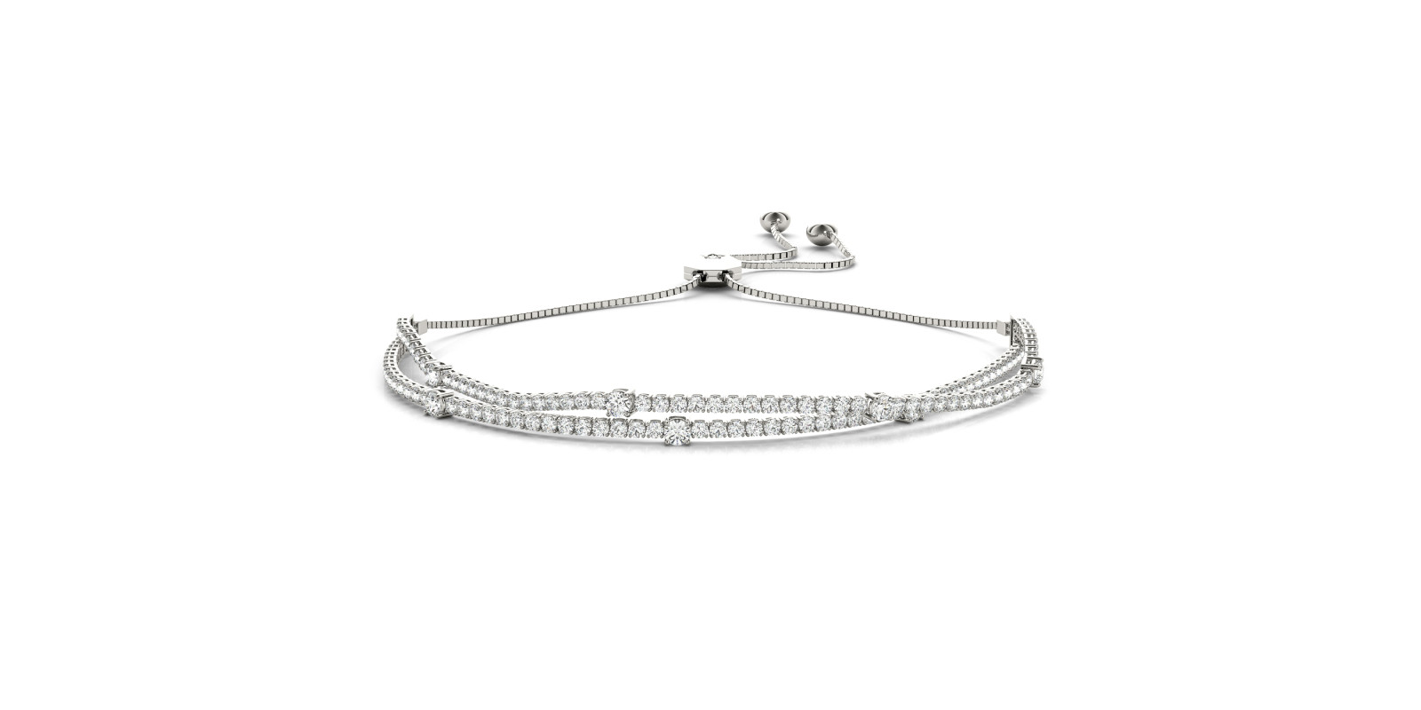 14KW DIAMOND ADJUSTABLE BRACELET