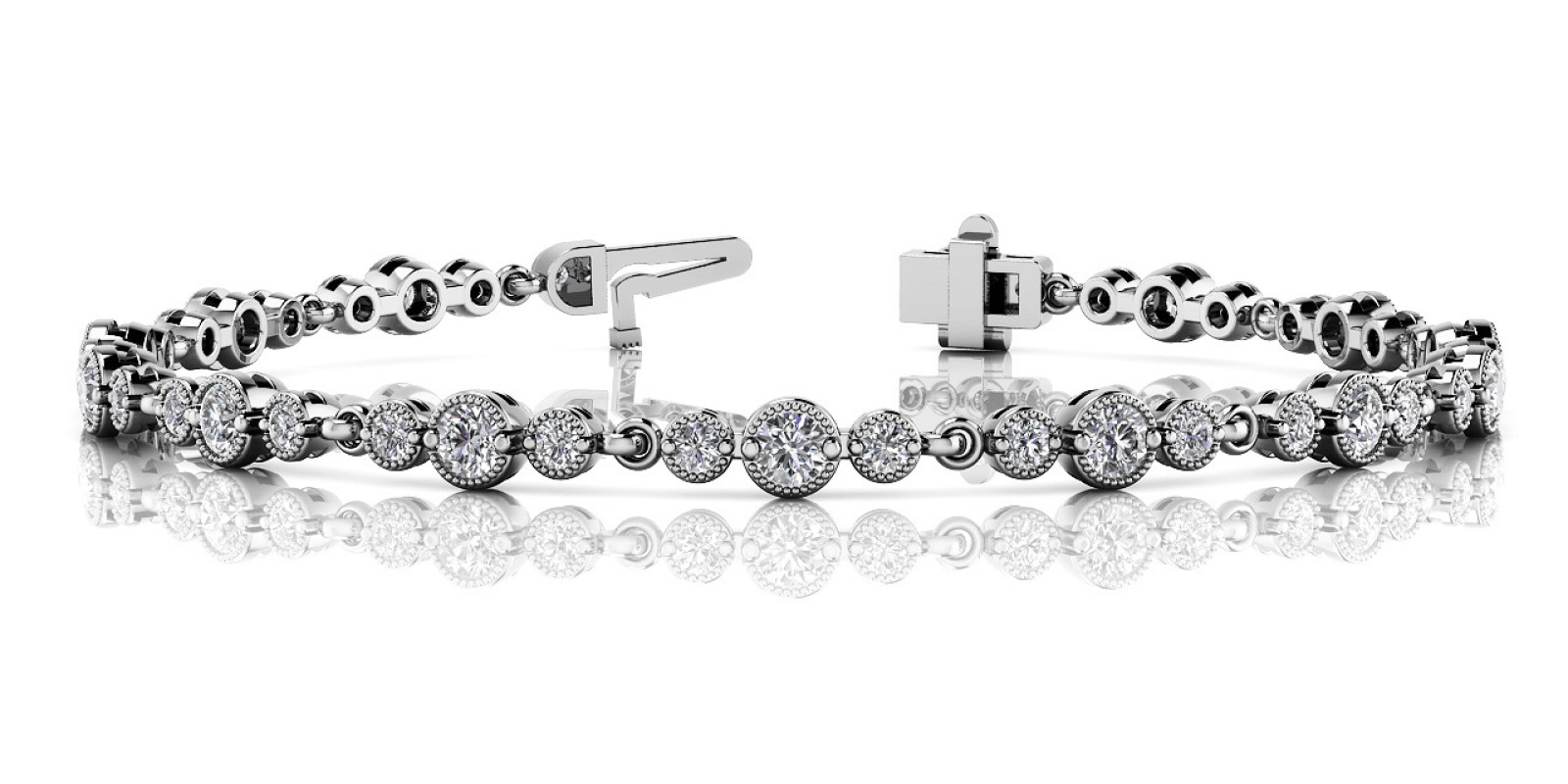 BRACELET WITH MILGRAIN