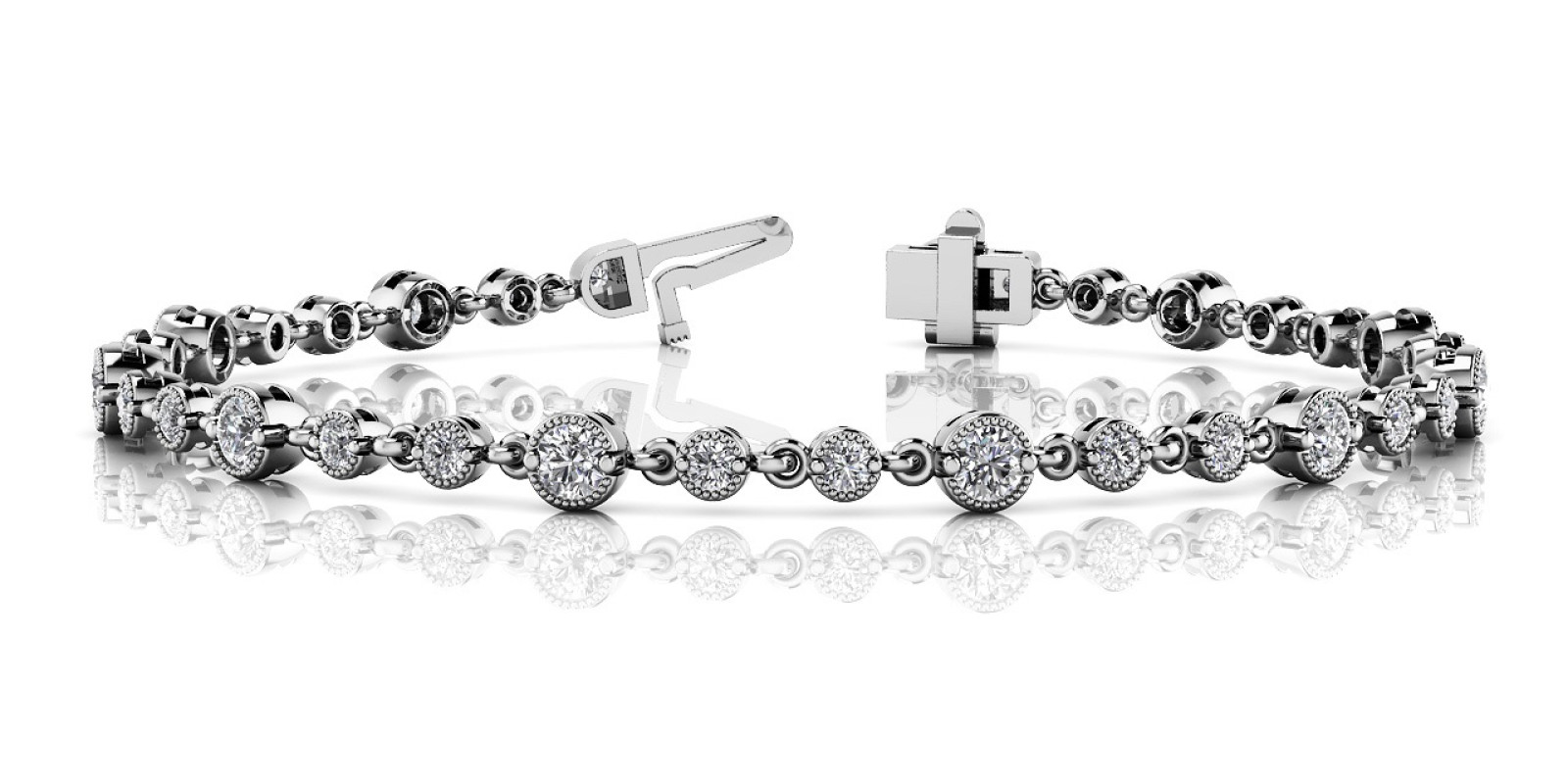 BRACELET WITH MILGRAIN