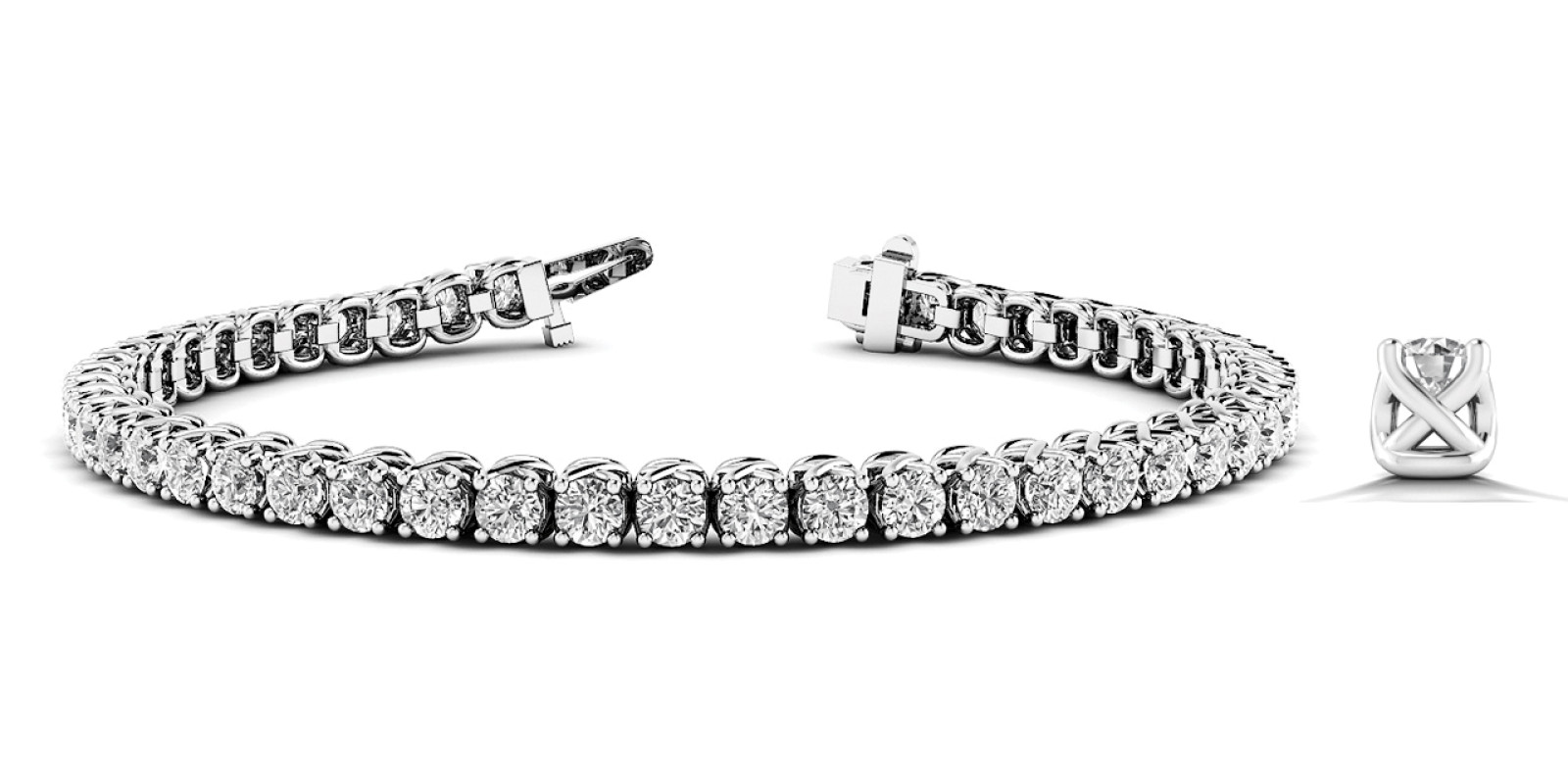 4 PRONG INLINE BRACELET