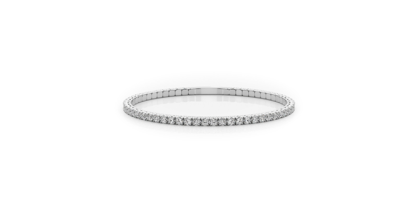 LAB GROWN DIAMOND FLEXIBLE ETERNITY BANGLE