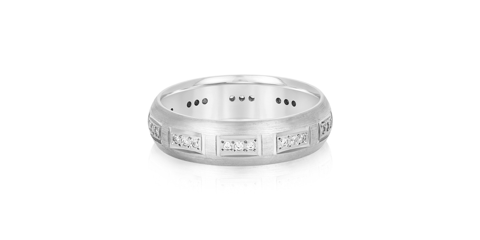 6MM HEAVY WT MENS BAND W/DIA