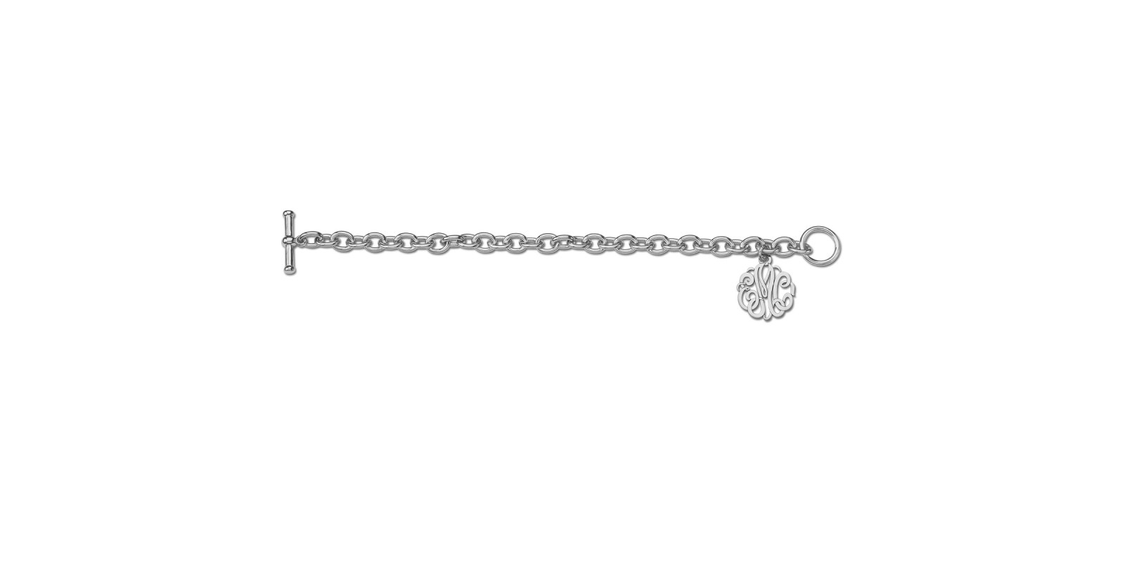 20MM  MONOGRAM CHARM BRACELET
