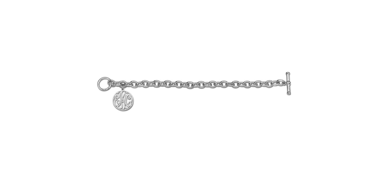 20MM MONOGRAM CHARM BRACELET