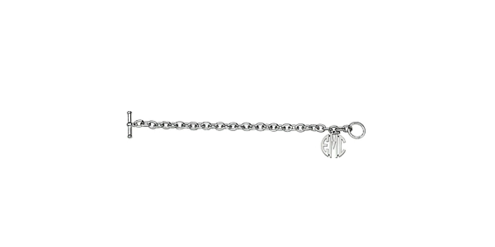 20MM MONOGRAM CHARM BRACELET