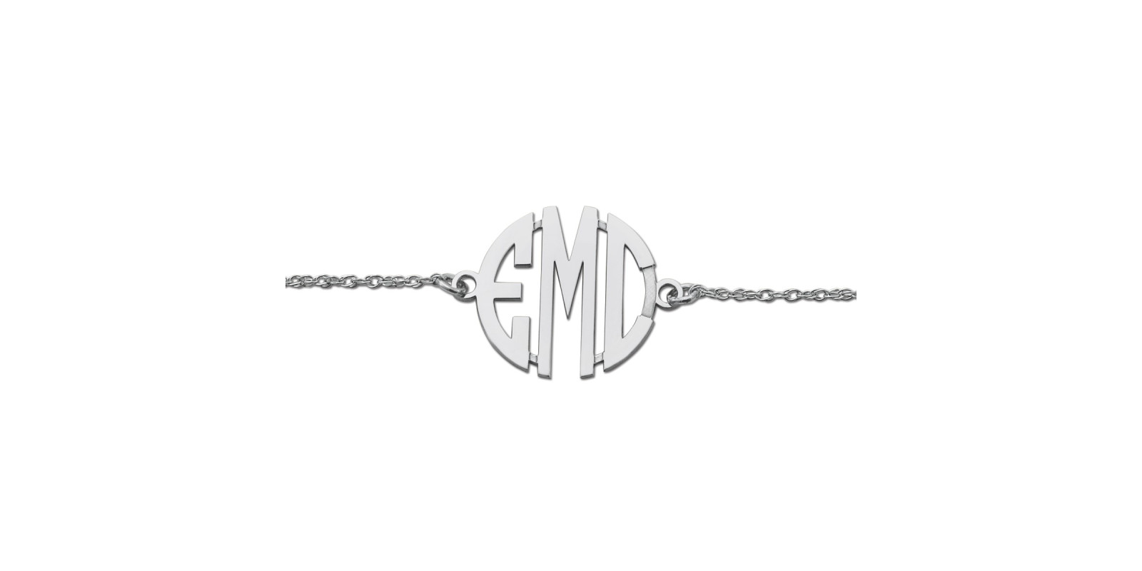 20MM 3 INITIAL MONOGRAM BRACELET