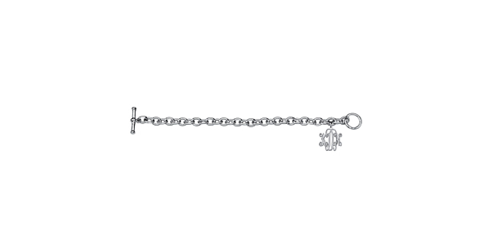 20MM MONOGRAM CHARM BRACELET
