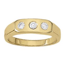 GENTS RING 3 STONE