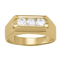 GENTS RING 3 STONE