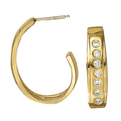 EARRINGS HOOP EARRINGS J-HOOPS