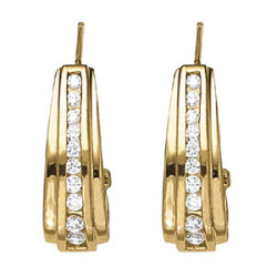 EARRINGS HOOP EARRINGS J-HOOPS