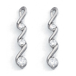 3-STONE EARRING
