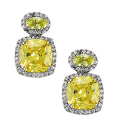EARRINGS COLOR SQUARE & CUSHION