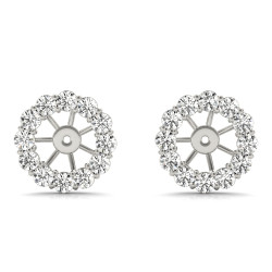 EARRING JACKET FOR 1.0 CT CENTER