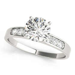 ENGAGEMENT RINGS SINGLE ROW CHANNEL SET