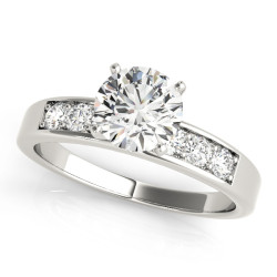 ENGAGEMENT RINGS SINGLE ROW CHANNEL SET