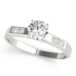 ENGAGEMENT RINGS SINGLE ROW CHANNEL SET