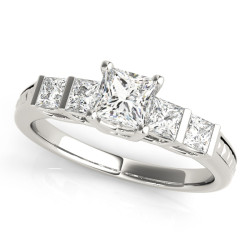 ENGAGEMENT RINGS FANCY SHAPE BAGUETTE