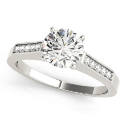 ENGAGEMENT RINGS SINGLE ROW CHANNEL SET