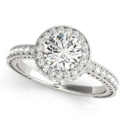 ENGAGEMENT RINGS HALO ROUND