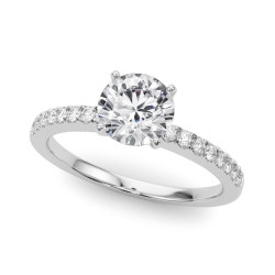ENGAGEMENT RINGS SINGLE ROW PRONG SET